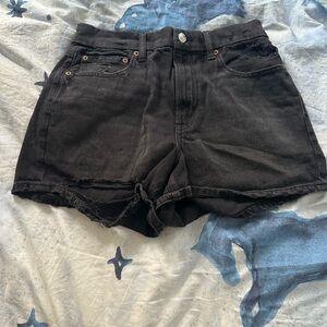 American Eagle Women's Black Denim Shorts